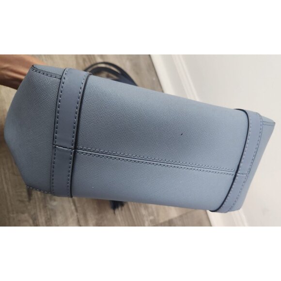 Michael Kors Sullivan Small Convertible Top Zip Leather Tote In Lite Sky - Picture 4 of 10